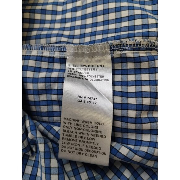 Worldwide Sportsman Men's Blue/White Shirt/Button Up SzXL SKU3351 - Picture 5 of 6